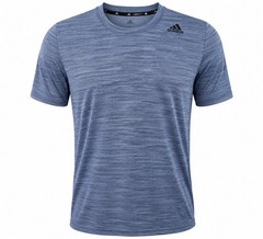 Adidas Climalite T-Shirt Mens Large Blue Heather Athletic RunningTraining CV4654