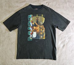 Jordan Men’s MJ23 T-Shirt Nike Black Green Olive Cotton Tee FZ1991 Size S 90s
