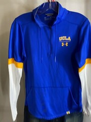 WOMENS Under Armour UCLA Bruins Zip LONG SLEEVE SWEATER PULL OVER SHIRT XS