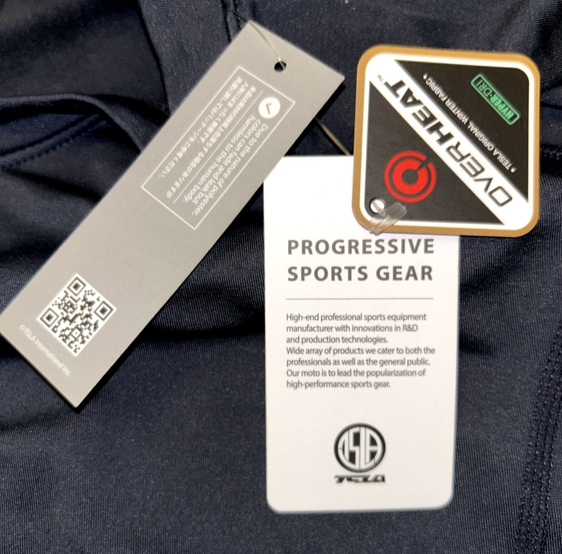 TESLA Active Wear Pullover Jersey Top M Hyper-Dri Dark Gray Long Slv Teslagear gallery