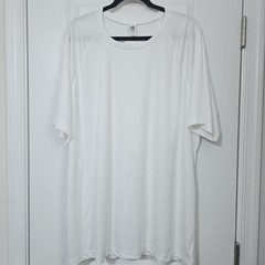 Alo – 2XL Men’s Performance Short Sleeve Crewneck Athletic Raglan Tee White