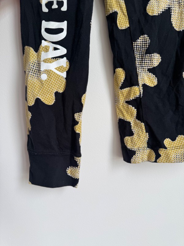 RARE Nike Shirt Have A Nike Day Long Sleeve Shirt Black Pixel Floral Mens M gallery
