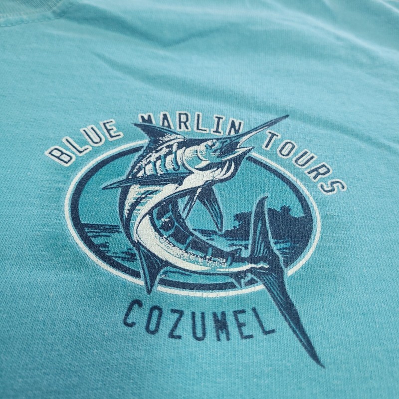 Cozumel Mexico Blue Marlin Tour Sailfish Fishing Blue Large Shirt Fish Sportsman gallery