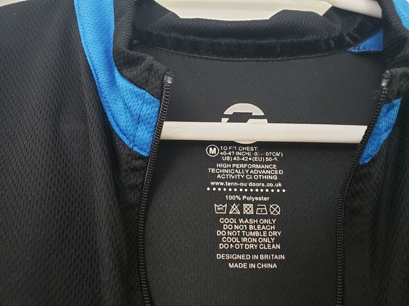 (Ju) Tenn Outdoors Mens Bicycle Cycling Shirt Unisex Size M Bike Back Pocket gallery