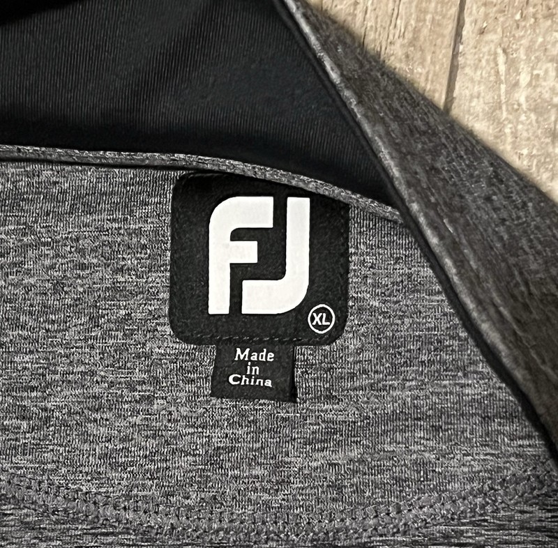 Footjoy Pullover Men's XL Heather Gray 1/4 Zip Long Sleeve Golf 4 way Stretch gallery