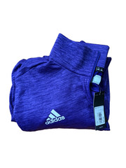 NWT Adidas Team Issue Fleece 1/4 Zip – Collegiate Purple / White, Size 3XL