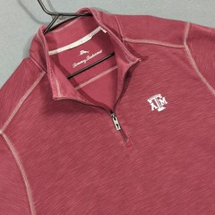 Tommy Bahama 1/4 Zip Top Men’s 3XL Burgundy Texas A&M Pullover Sweater