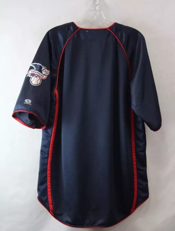 Men's True Fan MLB Minnesota Twins American League Navy Baseball Jersey Size L gallery
