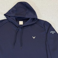Callaway Mens Midweight Ottoman Pullover Golf Hoodie Navy XL Opti Dri NWT