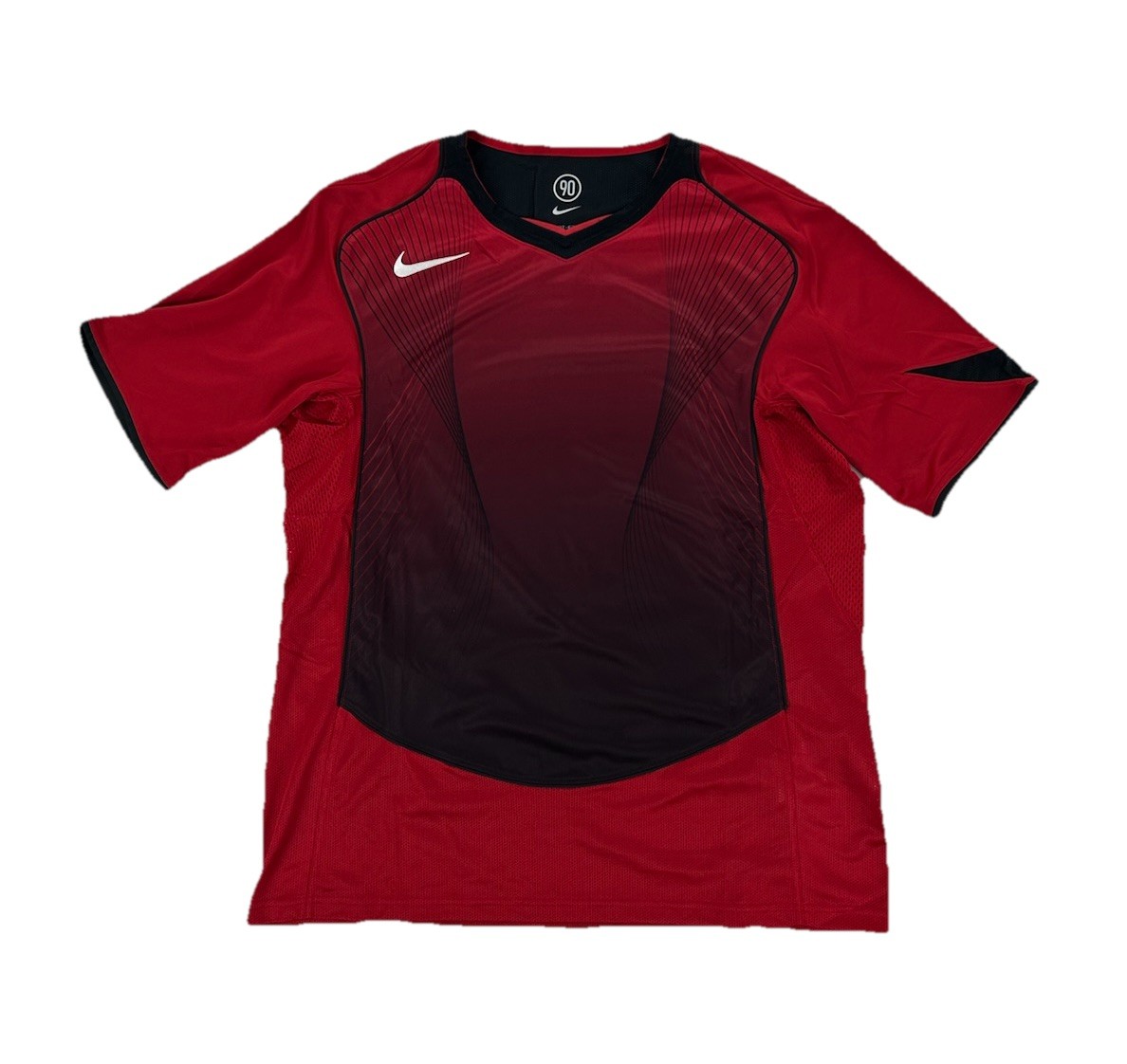 NEW Nike Dri-Fit Total 90 Loose Short Sleeve Jersey Red Black Mens L HV1178-687 gallery