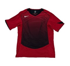 NEW Nike Dri-Fit Total 90 Loose Short Sleeve Jersey Red Black Mens L HV1178-687