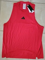 Adidas Air Chill Tank Singlet Men’s S $65 NWT JI8200 Running Training Red