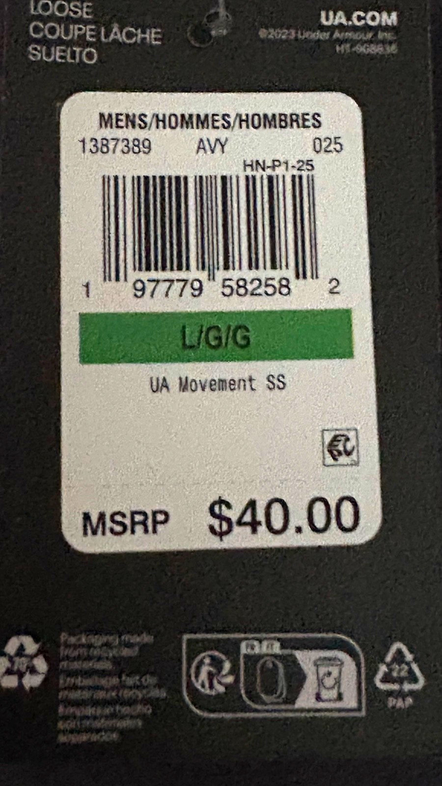 NEW $40 Under Armour Movement Men's Large Active T-shirt Gray Short Sleeve Loose gallery