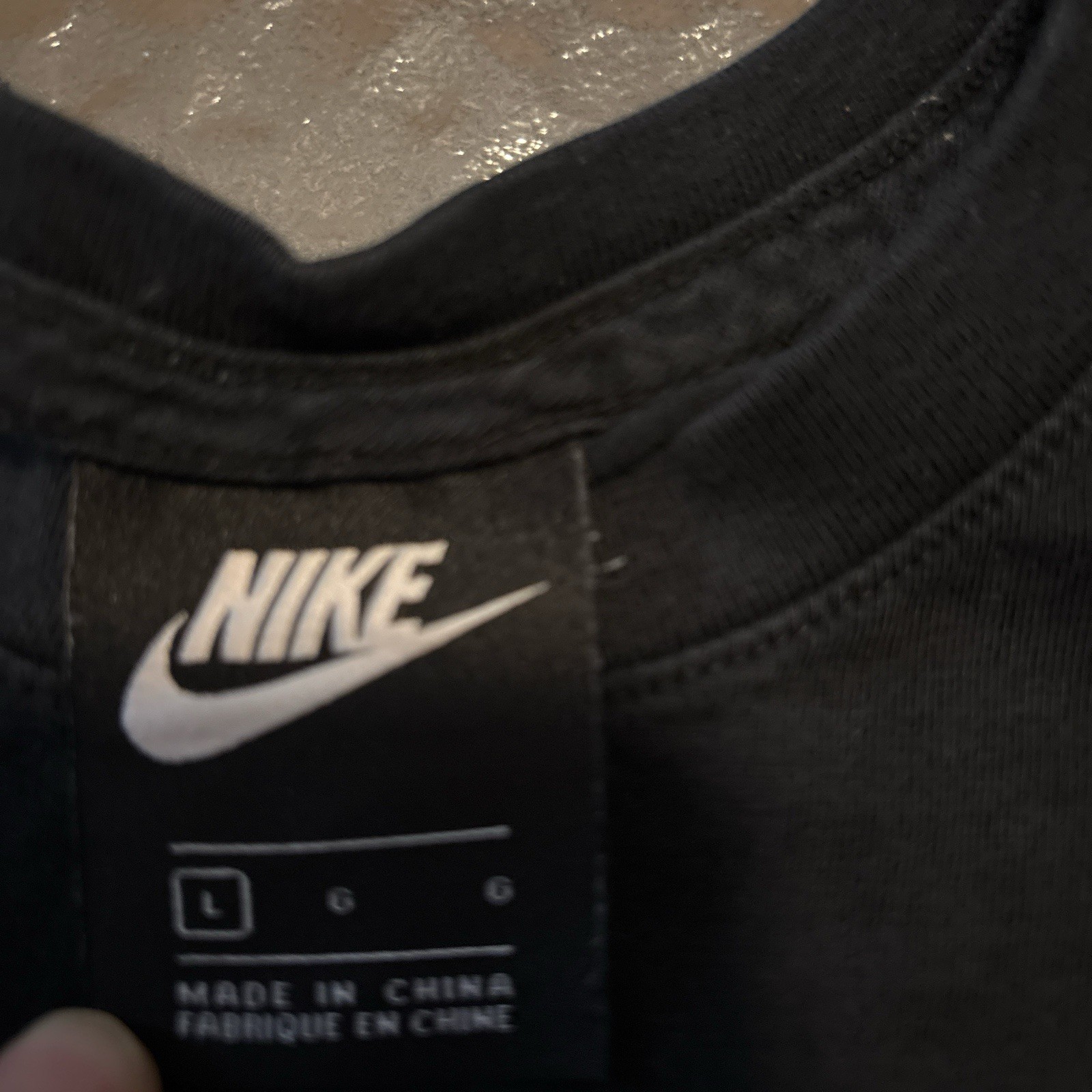 Black Nike sportswear long sleeve w/ bold graphics #90s #retro gallery