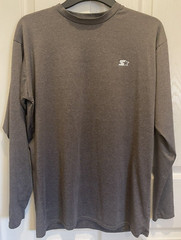 Starter Dri-Star Size 2xl Gray Long Sleeve Mens Activewear