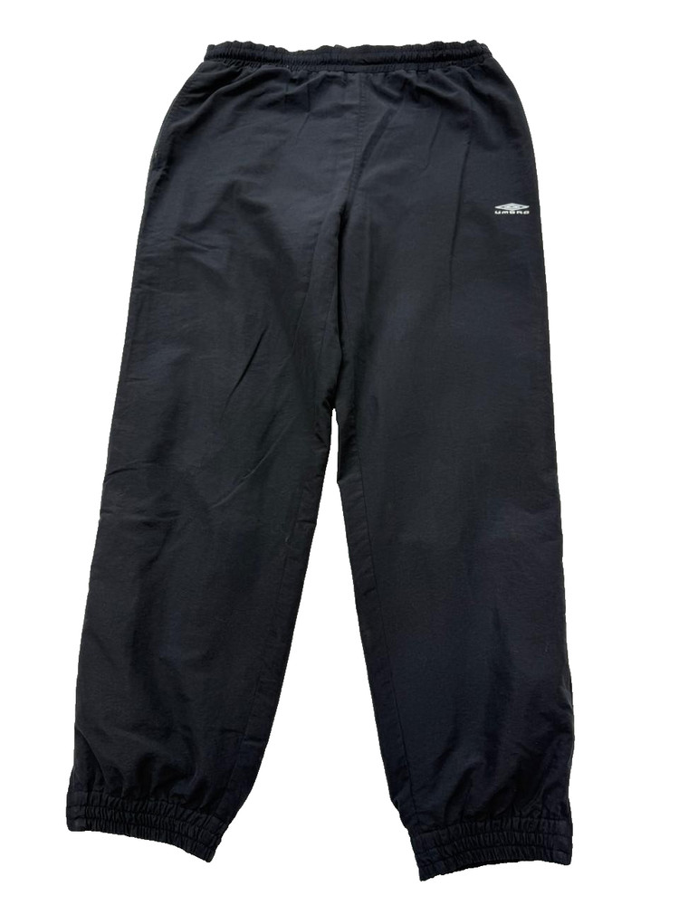 Umbro Track Pants Mens Black L Regular Fit Tapered Athletic