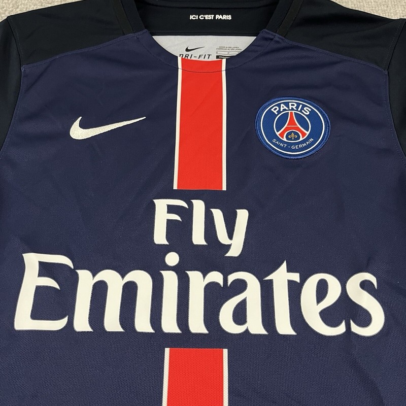 NIKE Shirt Mens Small Blue PSG Paris Saint Germain 2015/16 Home Jersey Soccer gallery