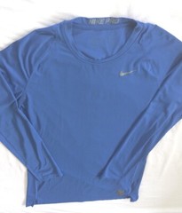 Nike Pro Men XL Compression Dri-FIT Long-sleeved Stretch Sweat Shirt Royal Blue
