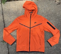 orange nike tech mens small