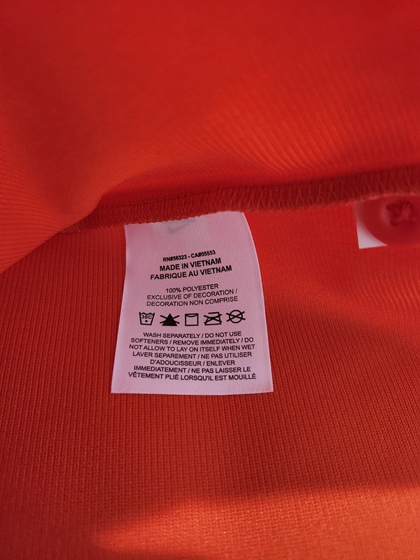 Nike Team Vapor Select Full Button Jersey Orange/White Men's Size Medium NWT gallery