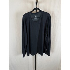 COLDPruF Men’s Black Long Sleeve Thermal Base Layer Top 3XL Polyester Wool Blend