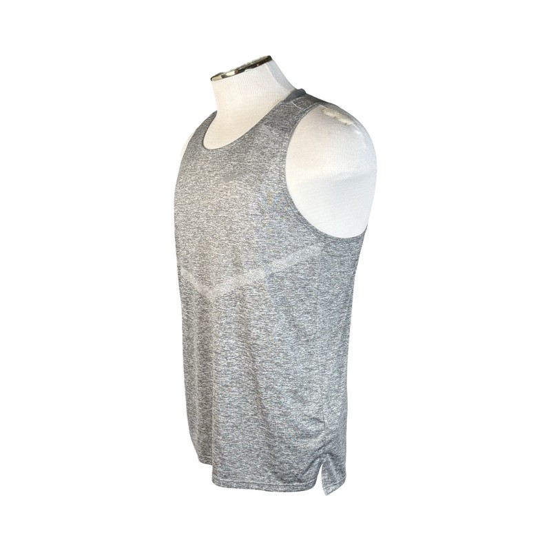 Nike Mens Dri-Fit Rise 365 Tank Top Size M Smoke Heather Reflective Silver NEW gallery