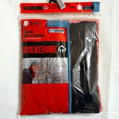 Wolverine Men’s Classic Waffle Thermal Long Sleeve Crew Neck Shirt Black Boot M