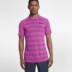 Nike Golf Zonal Cooling Stripe Polo XXL Hyper Magenta AH8465-531 Purple Active