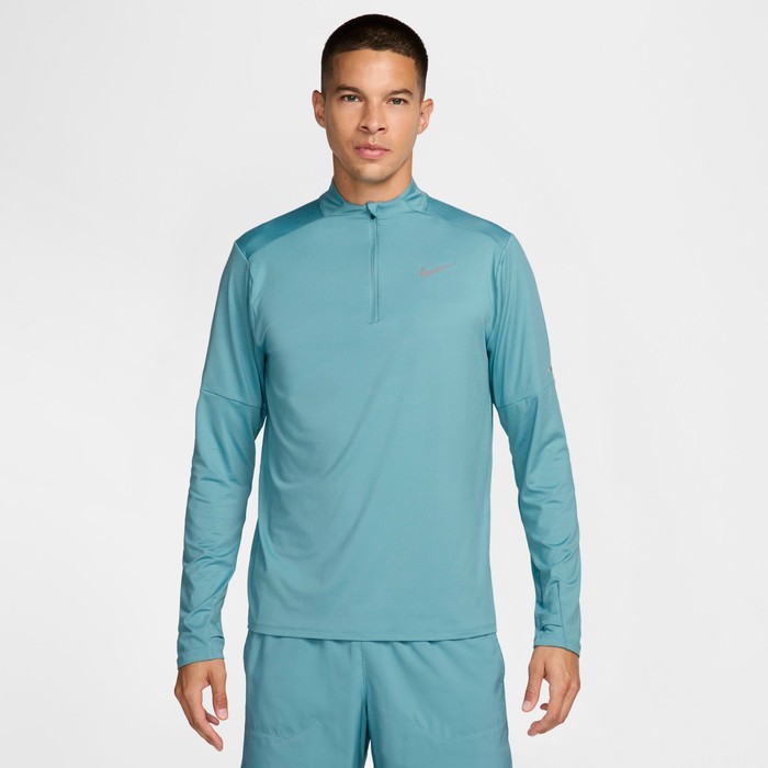 NIKE MEN ELEMENT RUNNING HALF ZIP DRI-FIT SHIRT DENIM TURQUIOSE #DD4756-NWT gallery