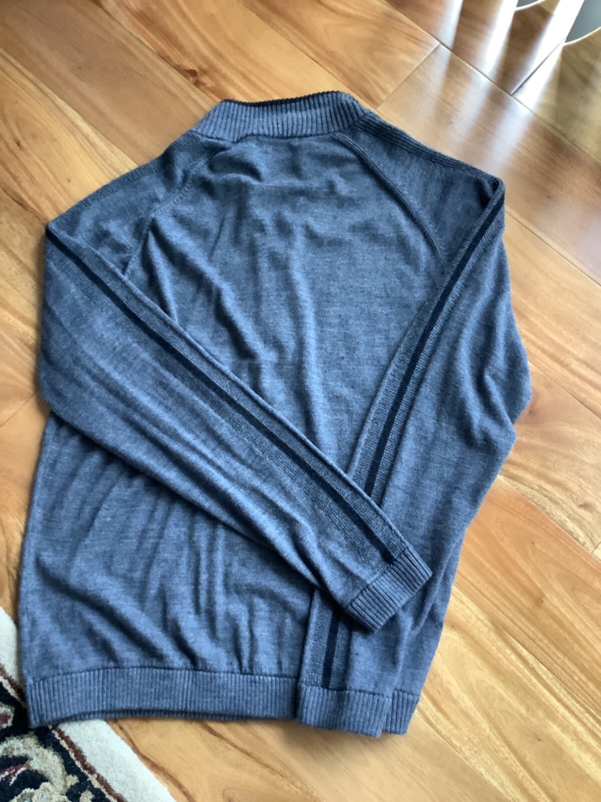 Smartwool Merino Blend 1/4 Zip Pullover Sweater Men's Gray Long Sleeve sz Xl gallery