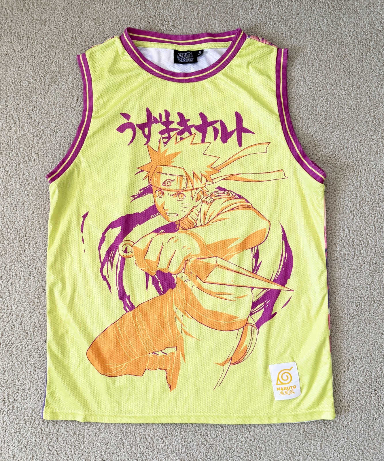 Anime Shirt Tank Top Basketball Jersey Naruto Shippuden Mens Medium Sleeveless gallery