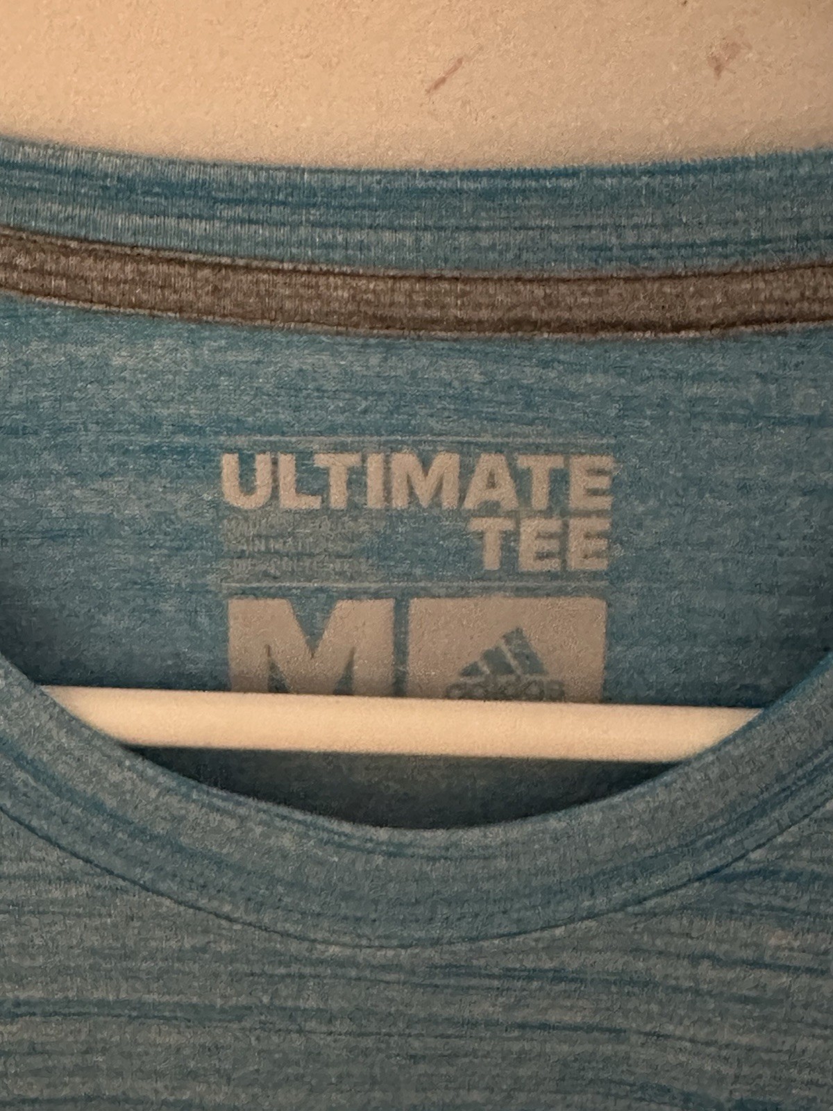 Adidas Ultimate Tee Heather Blue Performance T-Shirt Men's gallery