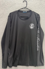 Blue Ocean St Maarten Shirt Mens Medium Black Long Sleeve Fishing Marlin UPF Tee