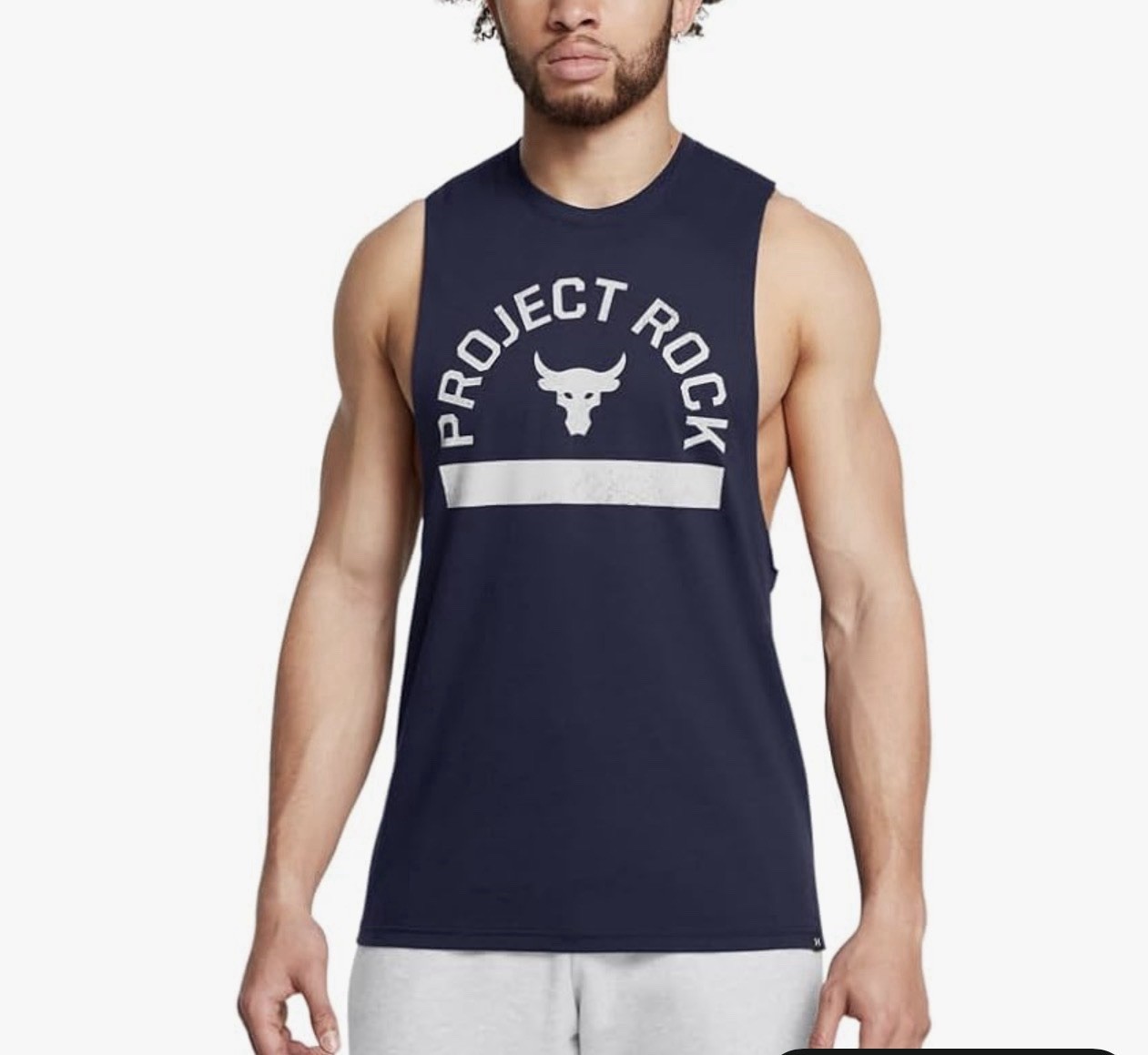 Under Armour Men's Project Rock Graphic Sleeveless Tank Top T Shirt Size 3XLT gallery
