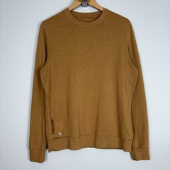Vuori Ponto Performance Crew DreamKnit Pullover Performance Mens M Camel