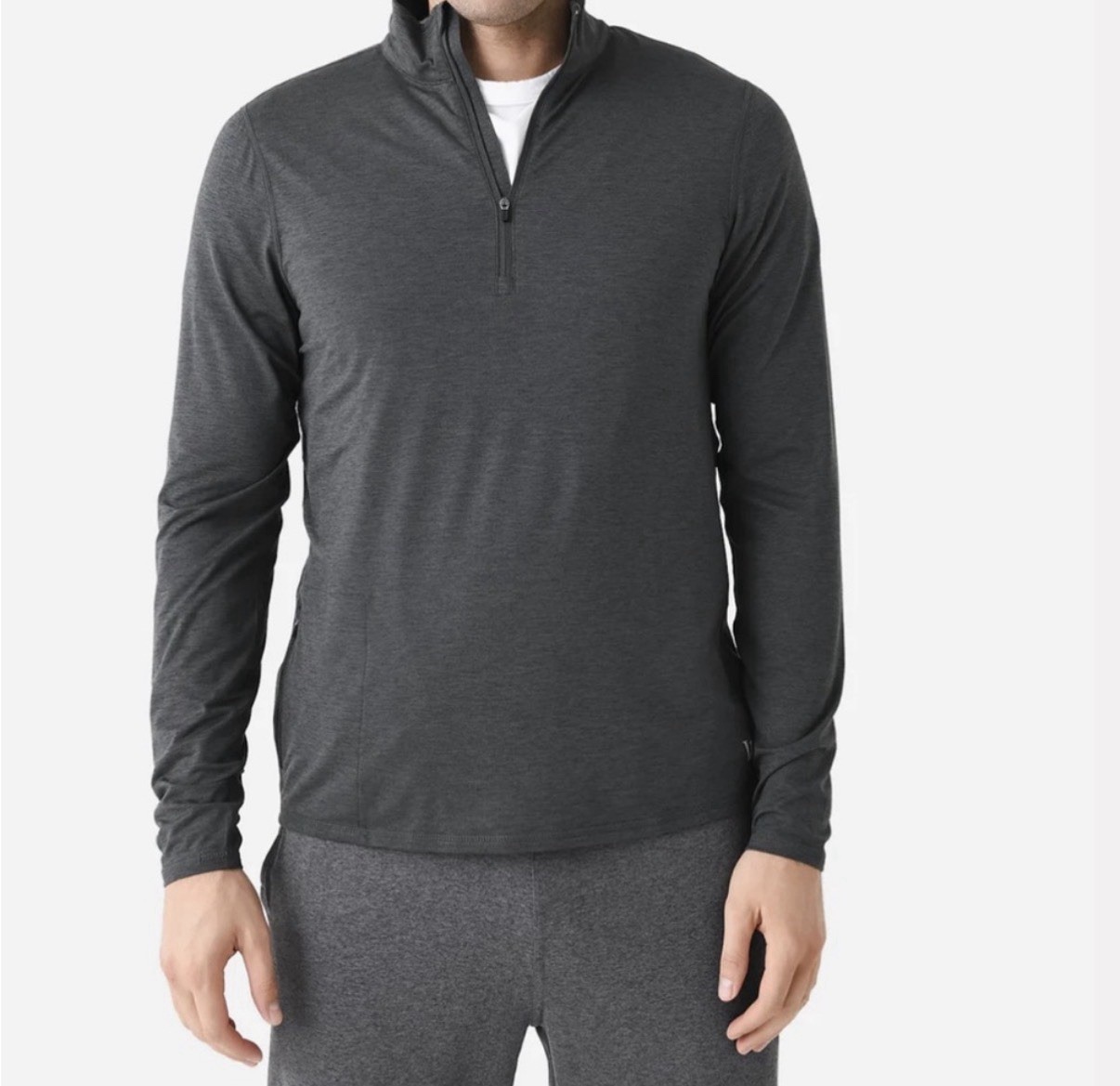 Vuori Ease Performance Half Zip Pullover Shirt Dark Gray Lightweight Men’s M gallery