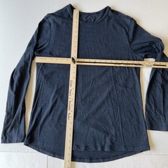 Lululemon Long Sleeve Shirt Men’s Large Navy Blue Gym Running Performance