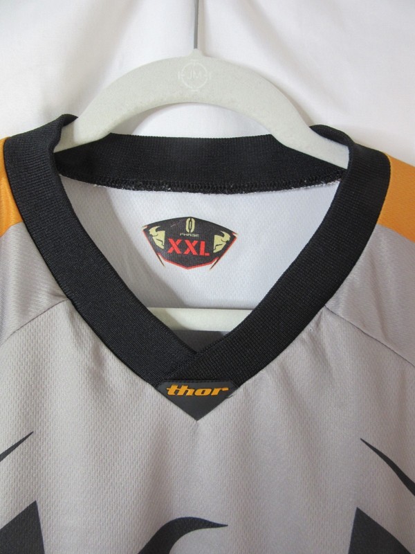 Thor Racing Motocross Jersey Phase 0 Series #2006 Gray Orange Adult Size XXL gallery