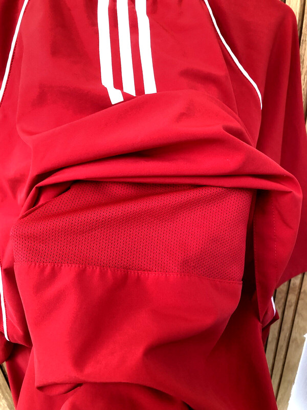 Adidas Red 1/4 Zip Vented Activewear Golf Running Loose Shirt Men's XL gallery
