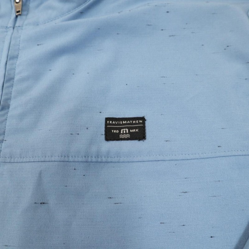 TravisMathew Full Zip Jacket Men Medium Blue Nashville Predators Hockey Stretch gallery