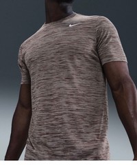 NIKE MENS DRI-FIT LEGEND VENEER T SHIRT BROWN SIZE MEDIUM FQ3808-237