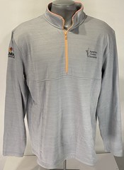Under Armour 2XL Performance 1/4 Zip Golf Shirt Gray American Century NBC