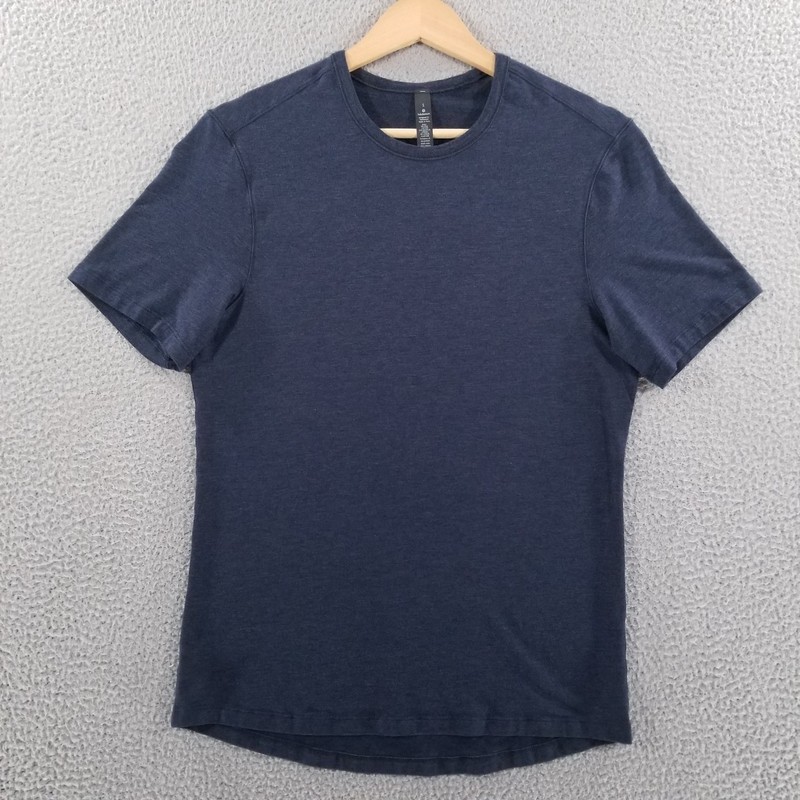 Lululemon 5 Year Basic Tee Shirt Men Blue Pima Cotton Short Sleeve Athletic Five gallery