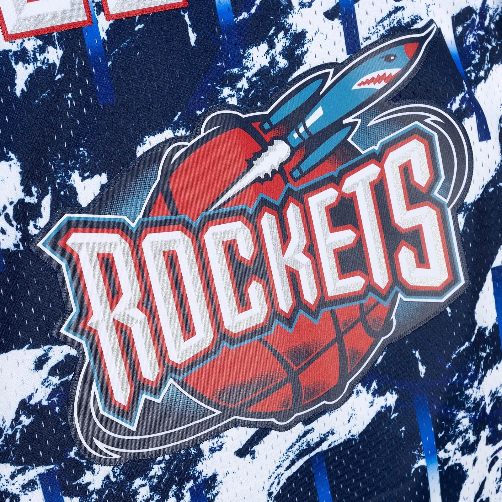 MITCHELL & NESS NBA MARBLE SWINGMAN JERSEY HOUSTON ROCKETS 1996 CLYDE DREXLER gallery