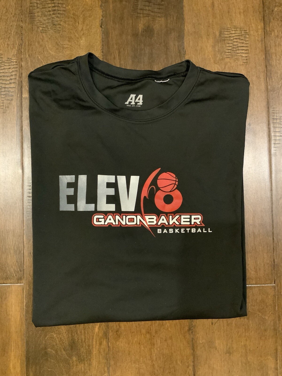 Ganon Baker Elev8 Basketball Gym Training Shirt Black Dri Fit Size Large gallery