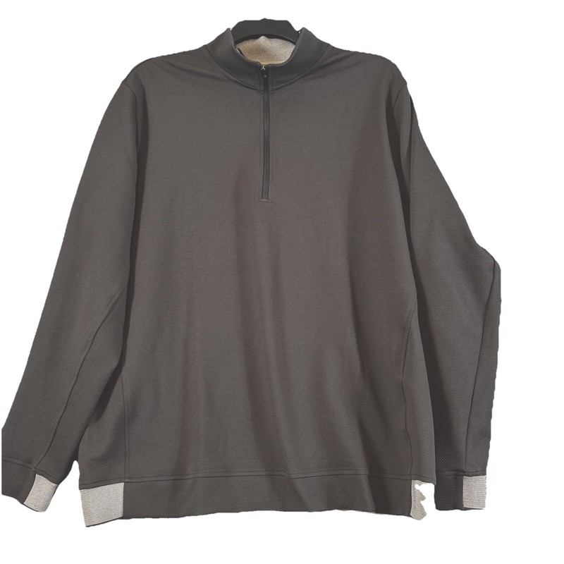 Adidas AdiPure Dark Gray 1/4 Zip Pull Over long sleeve heavier weight shirt XL gallery
