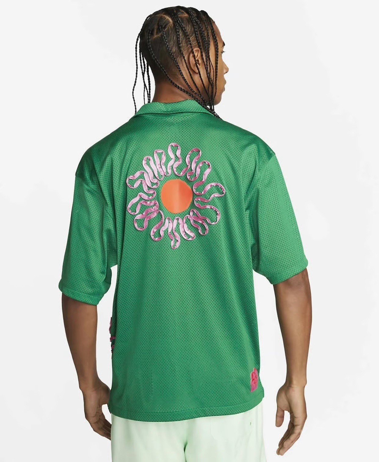 Nike Uphoria Button-Up Mesh Short Sleeve Top Jersey Shirt Mens SZ S DV9676-365 gallery