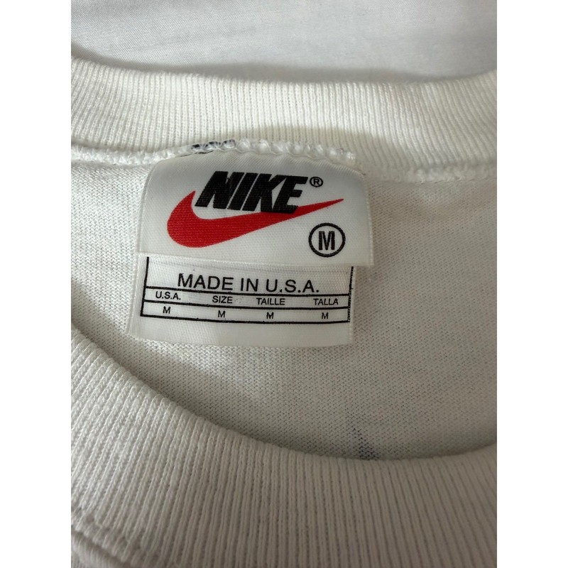 Vintage Nike Michigan Wolverines Muscle Tee White Y2K Made in USA Mens Medium gallery
