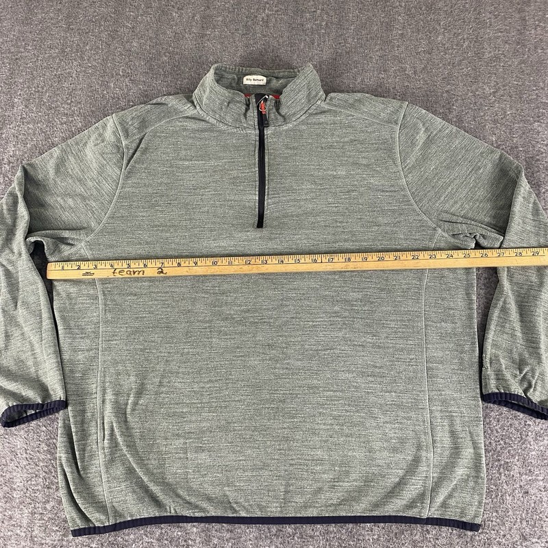 Avalanche Billy Barnard Mens XL Green 1/4 Zip Pullover Stretch Athletic gallery