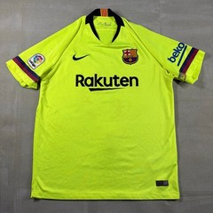 Nike FC Barcelona Messi 10 Jersey XL Volt Yellow 2018 Away Soccer Rakuten